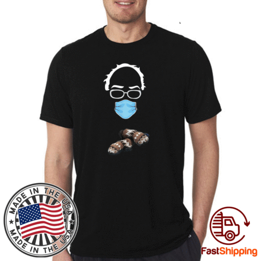 Bernie Sanders Mittens Meme Sitting Wearing Mask T-Shirt