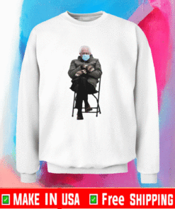 Bernie Sanders Mittens Sitting Inauguration Funny Meme Crewneck Sweatshirt 2021