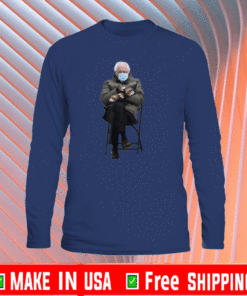 Bernie Sanders Mittens Sitting Inauguration Funny Meme Long Sleeve Hot 2021