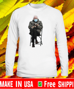 Bernie Sanders Mittens Sitting Inauguration Funny Meme Long Sleeve Hot 2021