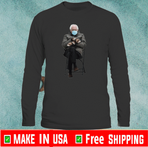 Bernie Sanders Mittens Sitting Inauguration Funny Meme Long Sleeve Hot 2021