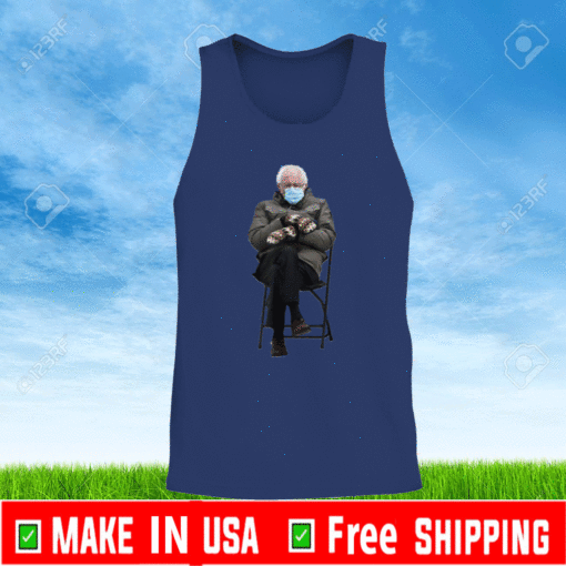 Bernie Sanders Mittens Sitting Inauguration Funny Meme Tank-Top United States 2021