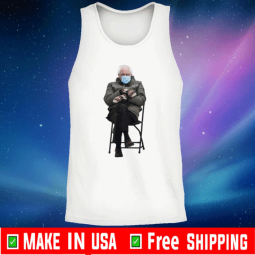 Bernie Sanders Mittens Sitting Inauguration Funny Meme Tank-Top United States 2021