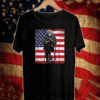 Bernie Sanders Mittens Sitting Inauguration usa flag T-Shirt