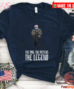 Buy Bernie Sanders Mittens - The Man, The Mittens, The Legend T-Shirt