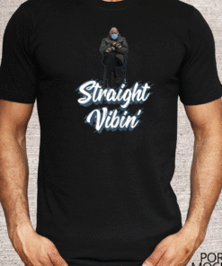 Bernie Sanders Sitting Inauguration Straight Vibin' T-Shirt
