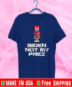 Biden Is Not My President Skull Flag US T-Shirt