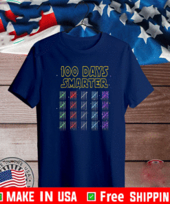 100th Day of School 100 Days Smarter Light Star Saber Wars T-Shirt