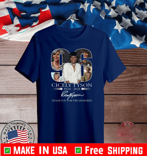 Cicely Tyson 1924-2021 thank you for the memories T-Shirt