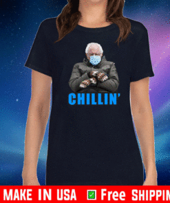 Chillin' Bernie Mittens Bernie Sanders Sitting T-Shirt