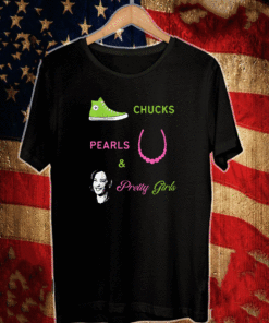 Chucks Pearls and Pretty Girls Kamala Harris shoes converse T-Shirt