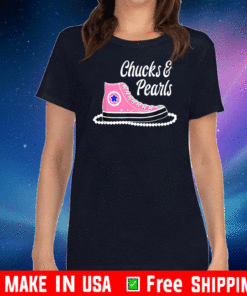 Chucks and Pearls 2021 Gift Shirt and Apparel. Black History, black women, chucks and pearls T-Shirt