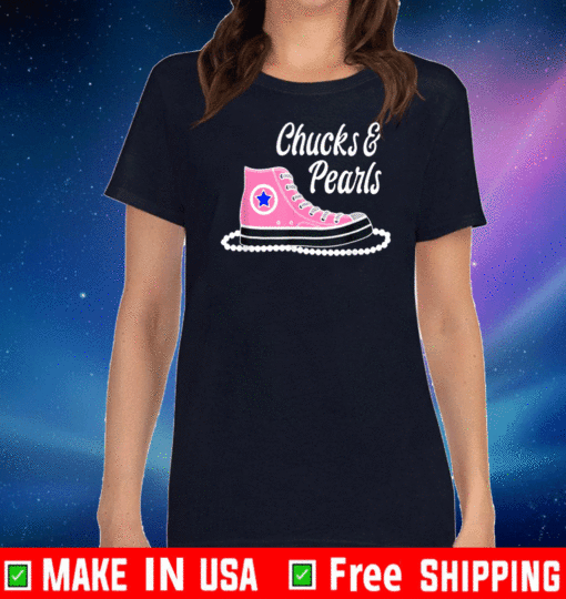 Chucks and Pearls 2021 Gift Shirt and Apparel. Black History, black women, chucks and pearls T-Shirt