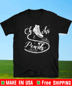Chucks and Pearls 2021 HBCU Black Girl Magic White Gift T-Shirt