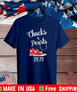 Chucks and Pearls 2021 converse Logo T-Shirt