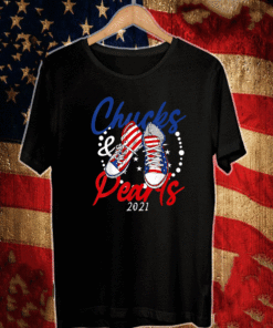 Chucks and Pearls 2021 Flag US T-Shirt