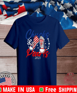 Chucks and Pearls 2021 Flag US T-Shirt