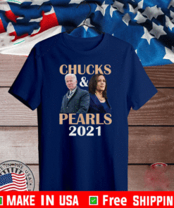Chucks and Pearls 2021 VP Kamala Biden Harris Inauguration T-Shirt