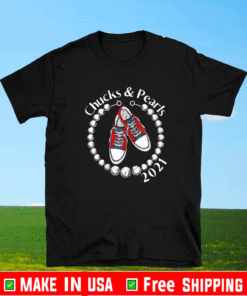 Chucks and Pearls 2021 VP Kamala Harris Inauguration Day Vice President Kamala Harris Biden Harris 2021 2024 T-Shirt