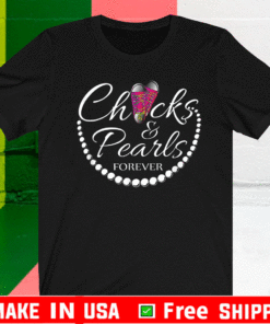 Chucks and Pearls Forever Gift for Teachers T-Shirt