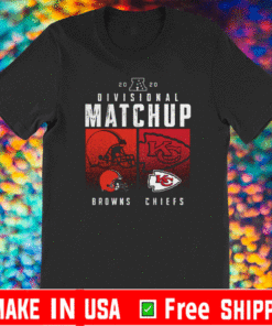 Cleveland Browns VS Kansas City Chiefs 2020 Nfl Playoffs Divisional Matchup T-Shirt