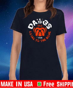 Cleveland Loyal To The Bone Dawgs Varsity Football EST 1946 T-Shirt