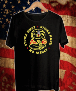 Cobra Kai Strike First Cobra Logo T-Shirt