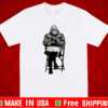Cute Bernie Mittens Gloves And Cat In Lap Sanders T-Shirt