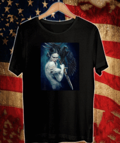Elf Raven, her sword, and The Crow T-Shirt