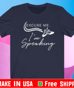 Excuse Me I'm Speaking Quote Funny Pearls Necklace and Athletic Sporting Shoe T-Shirt