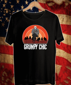 Grumpy Chic Bernie Sanders Smitten for Mittens Inauguration T-Shirt