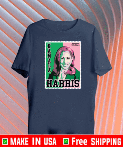 Kamala AKA 1908 Sorority Madam Vice President Tee Shirt – Kamala Harris Stamp Pink And Green Shirt
