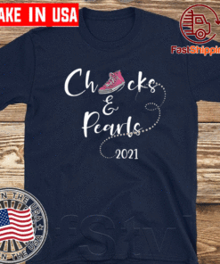 Chucks And Pearls Shirt Matching Mom Daughter 2021 T-Shirt