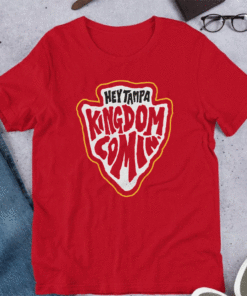 HEY TAMPA KINGDOM COMIN KANSAS CITY FOOTBALL T-SHIRT