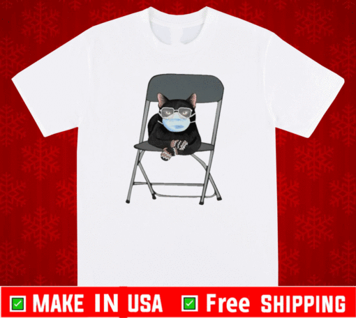 BLACK CAT FACE MASK AND MITTENS SHIRT