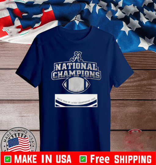 Alabama Diy National Champions Shirt - Sec Shorts Alabama T-Shirt