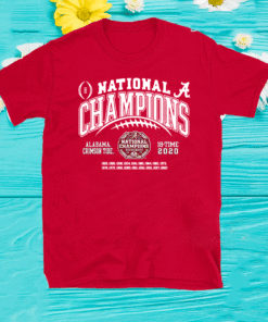 National Champs Alabama Crimson Tide 18-time 2020 T-Shirt