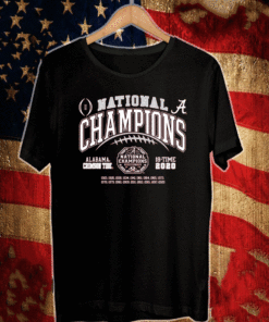 Alabama Crimson Tide National Champs 2020-2021 T-Shirt