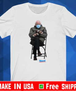 Bernie Meme Chairman Sanders Mittens Sitting Inauguration FaceMask T-Shirt
