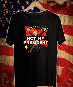 Biden Not My President Anti Joe Biden China Stole Election 2021 T-Shirt