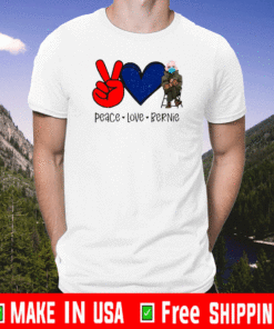 Peace Love And Bernie Sanders 2021 T-Shirt