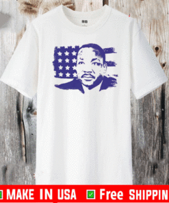 Martin Luther King American Flag T-Shirt