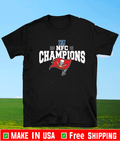 Tampa Bay Buccaneers 2021 NFC Champions Football Team T-Shirt