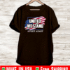 United We Stand 6 Feet Apart American Flag T-Shirt