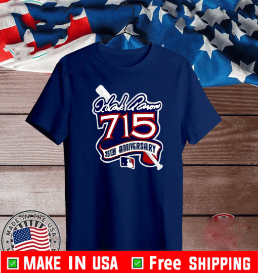 RIP Hank Aaron 25th Anniversary MLB T-Shirt