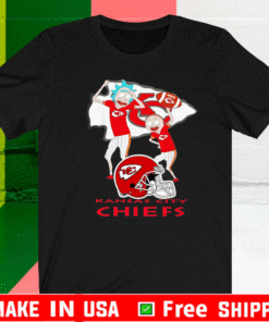 Rick and Morty Kansas City Chiefs Shirt - Super Bowl 2021 LV Champions T-Shirt