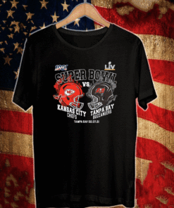 Super Bowl LV 2021 Kansas City Chiefs vs Tampa Bay Buccaneers T-Shirt
