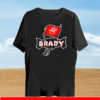 Tom Brady #12 Tampa Bay Buccaneers Flag Logo 2021 T-Shirt