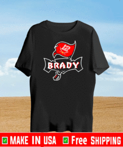 Tom Brady #12 Tampa Bay Buccaneers Flag Logo 2021 T-Shirt