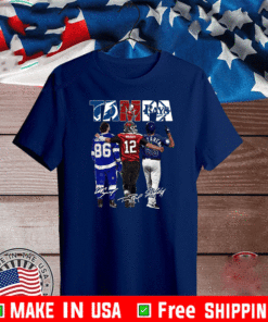 Tampa Tampa Bay Lightning Tampa Bay Buccaneers Tampa Bay Rays Nikita Kucherov Tom Brady Randy Arozarena signatures shirt